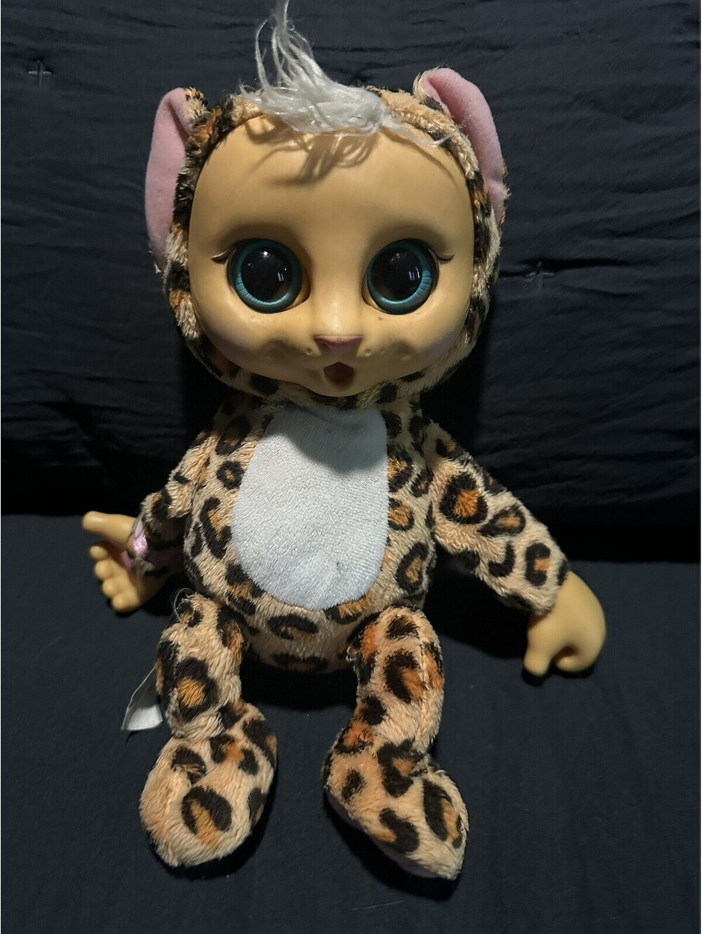 Jakks Animal Babies Nursery Baby Leopard Kitty 12" RARE Stuffed Plush Toy 2014